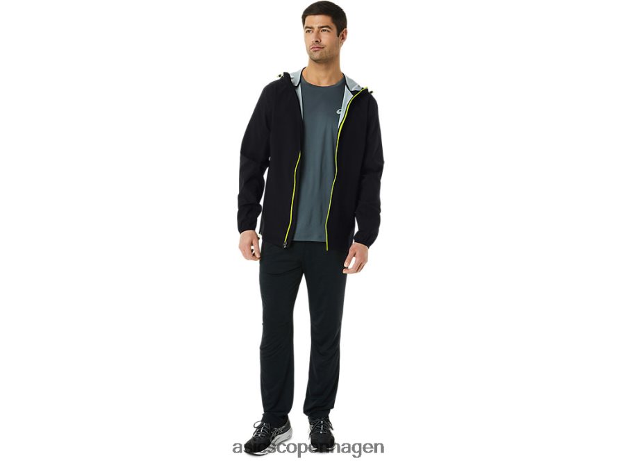 Asics vandtæt jakke ydeevne sort/limeskal Z206F6231