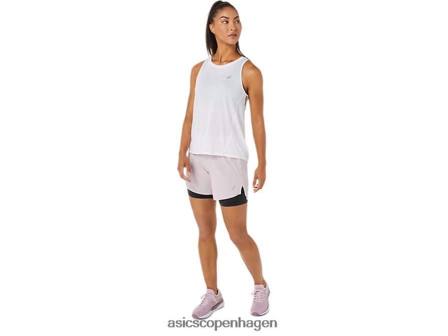 Asics vej 2-n-1 55i kort knap rose/performance sort Z206F63487