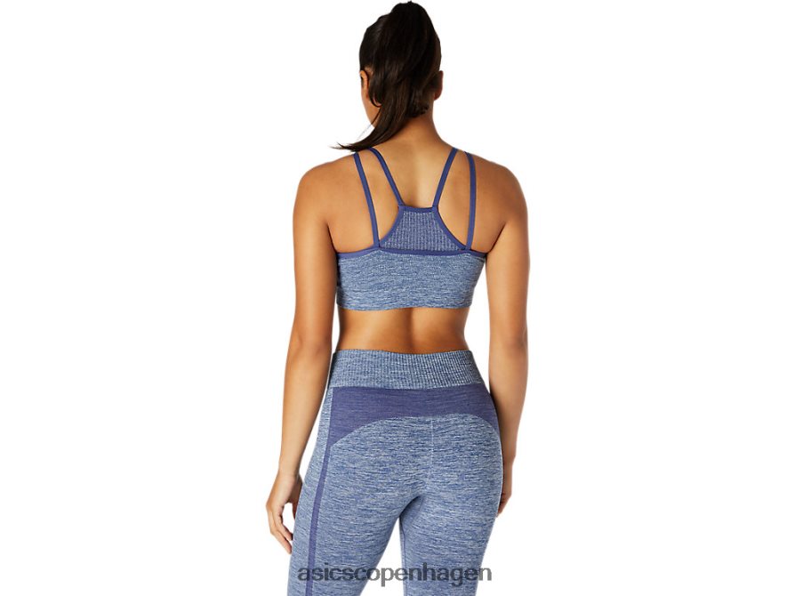 Asics vendbar sømløs bh torden blå Z206F63662