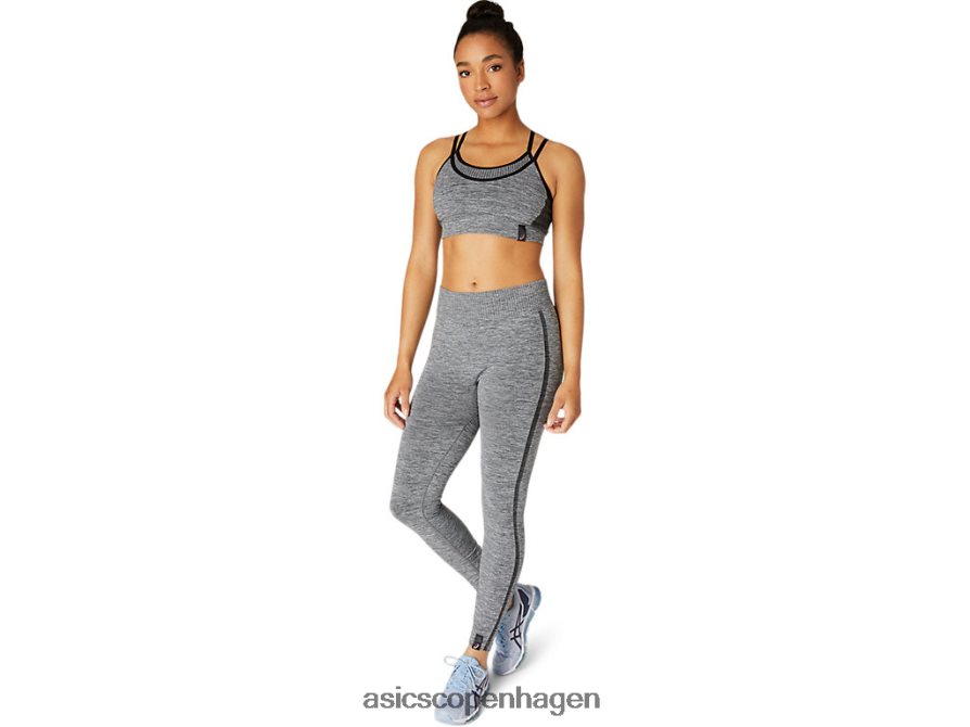 Asics vendbar sømløs bh ydeevne sort Z206F63659