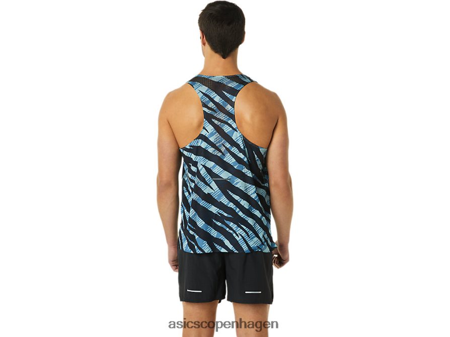 Asics ventiler actibreeze singlet azurblå/performance sort Z206F61092