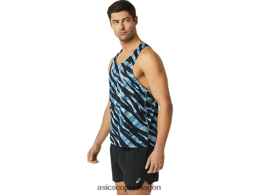 Asics ventiler actibreeze singlet azurblå/performance sort Z206F61092