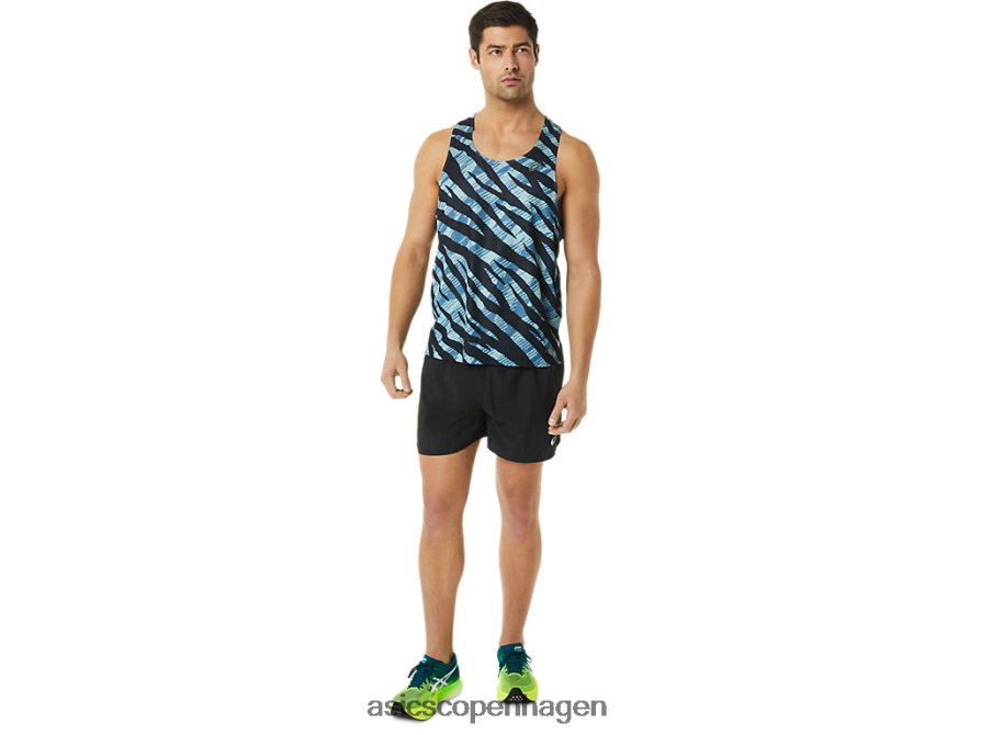 Asics ventiler actibreeze singlet azurblå/performance sort Z206F61092