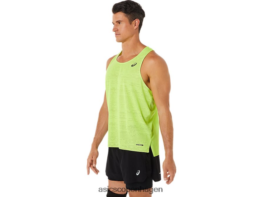 Asics ventiler actibreeze singlet hazard grøn Z206F61391