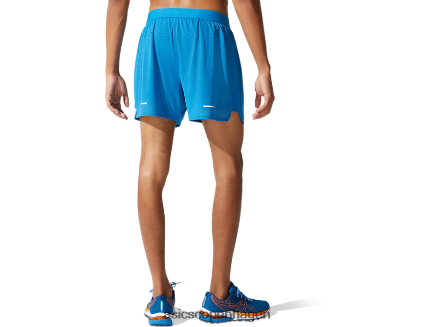 Asics ventilere 2-n-1 5i kort genfødt blå/fransk blå Z206F61911