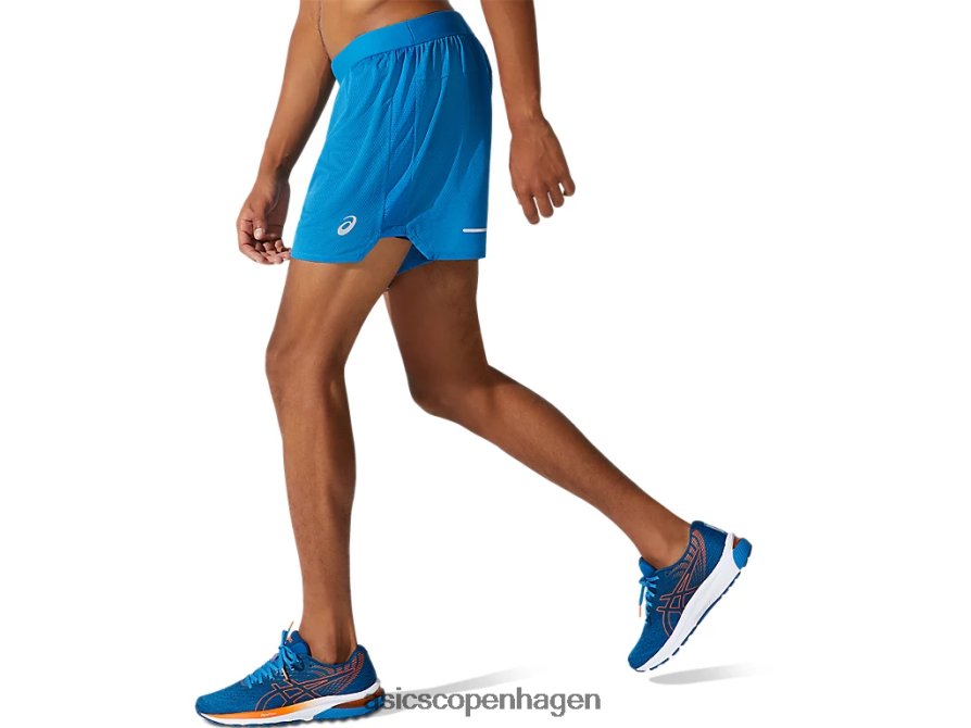 Asics ventilere 2-n-1 5i kort genfødt blå/fransk blå Z206F61911