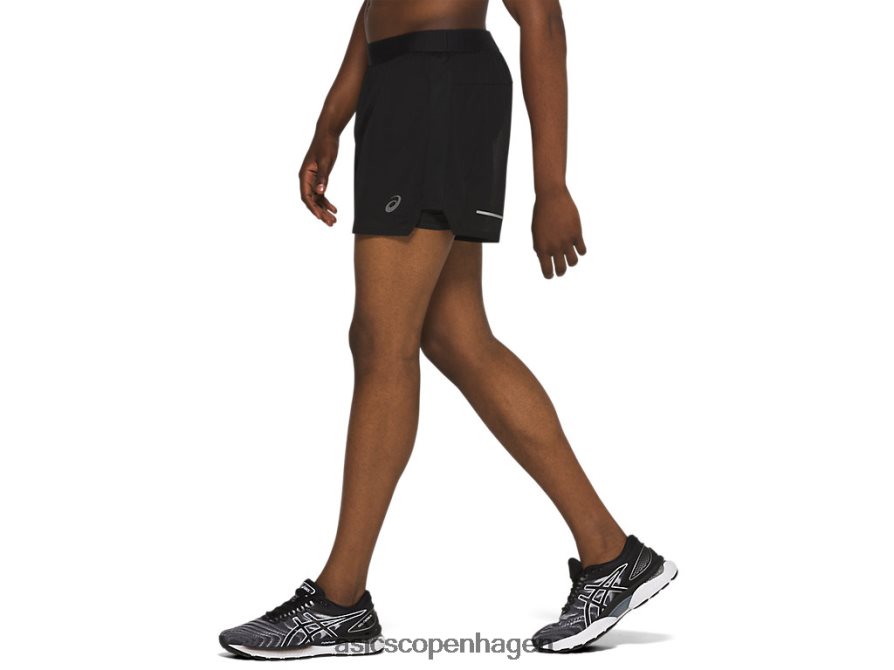 Asics ventilere 2-n-1 5i kort ydeevne sort Z206F62085