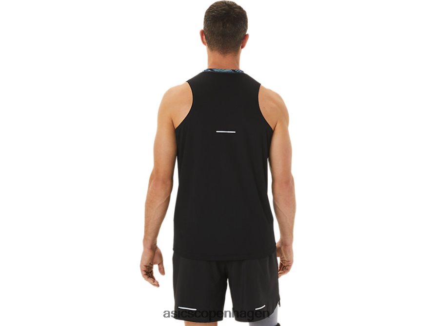 Asics vild camo singlet azurblå/performance sort Z206F61113