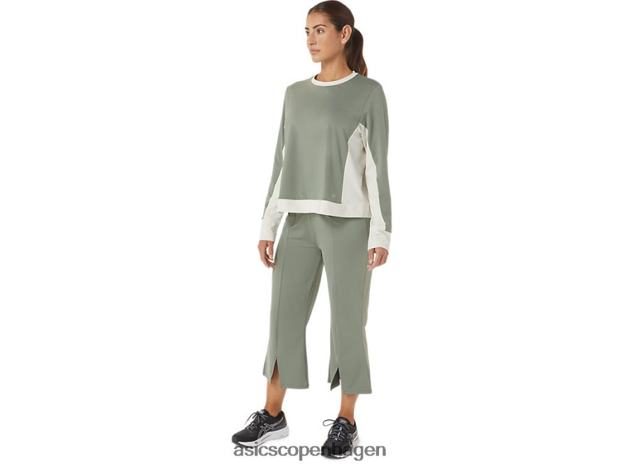 Asics w genbrugt flare pant lav grøn/birk Z206F62740