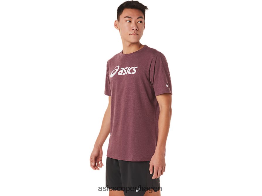 Asics xg kortærmet lockup-logo-t-shirt dyb sumplyng Z206F61463