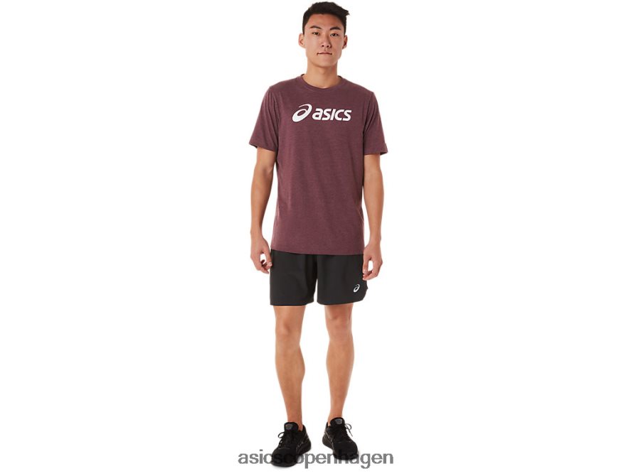 Asics xg kortærmet lockup-logo-t-shirt dyb sumplyng Z206F61463