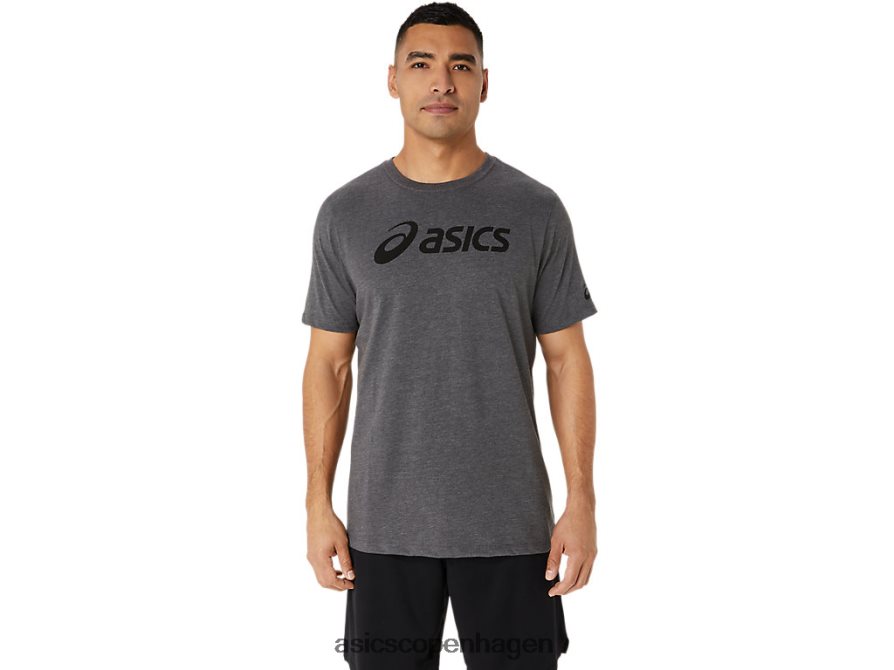 Asics xg kortærmet lockup-logo-t-shirt mørkegrå lyng Z206F62076