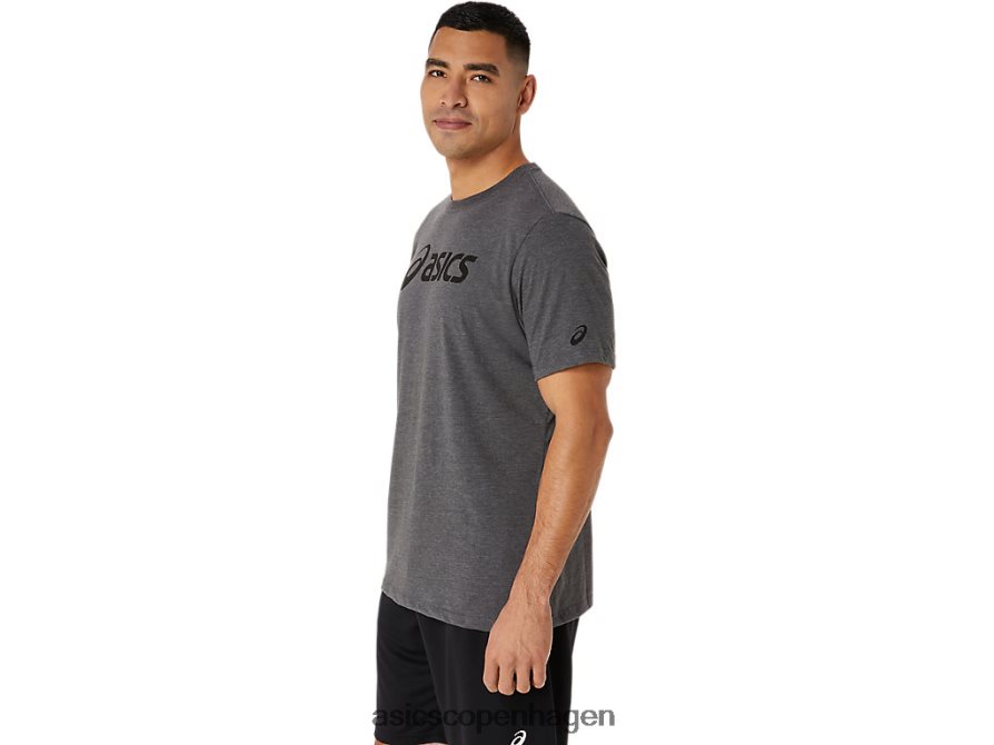 Asics xg kortærmet lockup-logo-t-shirt mørkegrå lyng Z206F62076