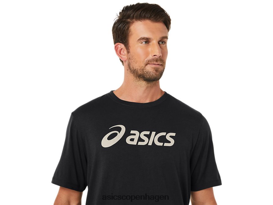 Asics xg kortærmet lockup-logo-t-shirt ydeevne sort Z206F611