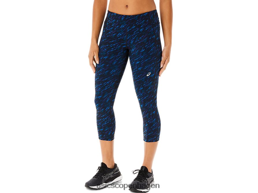 Asics ydeevne capri natskygge/lake drive print Z206F63524