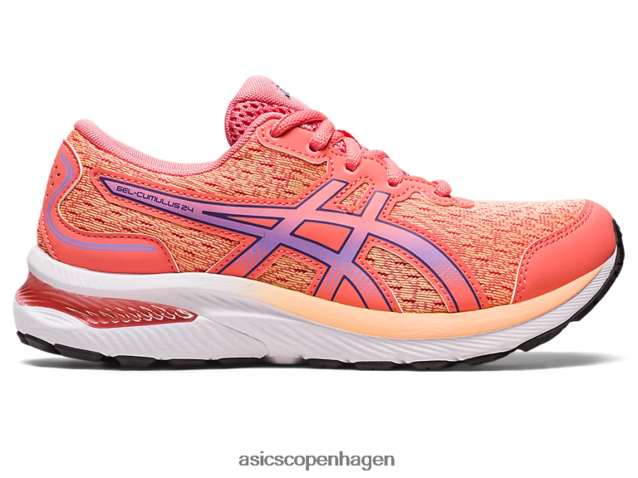 Asics gel-cumulus 24 klasse skole papaya/støvet lilla Z206F64236