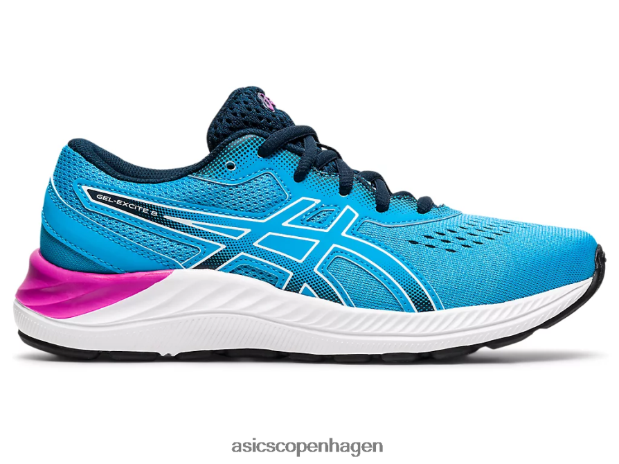 Asics gel-excite 8 klasse skole digital aqua/hvid Z206F64528