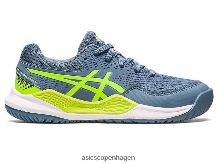 Asics gel-opløsning 9 klasse skole stål blå/faregrøn Z206F64219