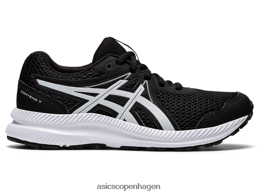 Asics kæmpe 7 klasse skole sort hvid Z206F64542
