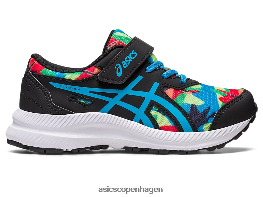 Asics kæmpe 8 førskole sort/øblå Z206F64247