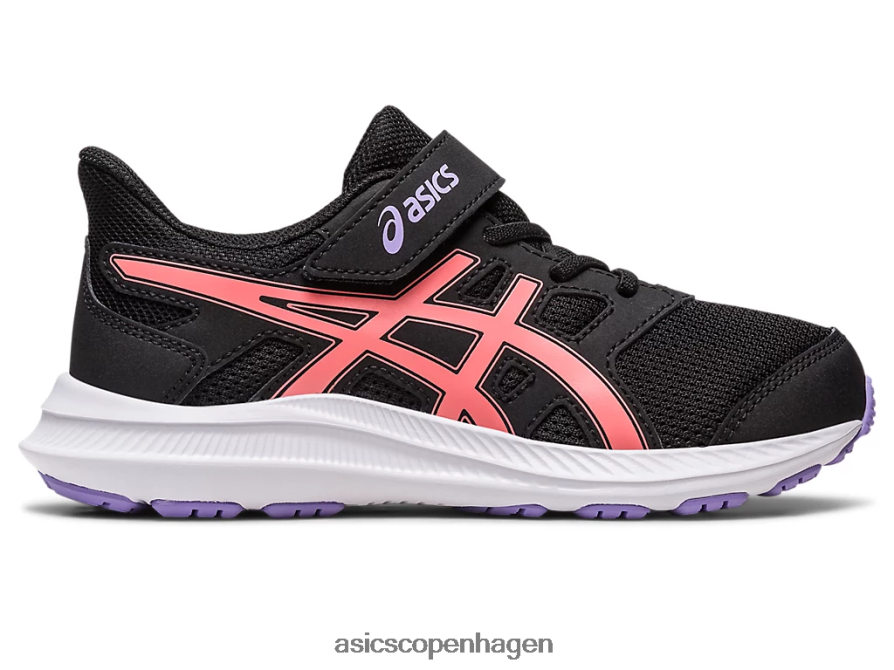 Asics ryk 4 førskole sort/papaya Z206F64274