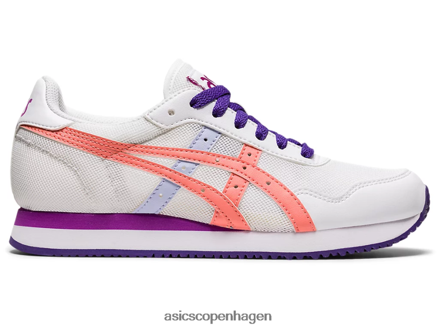 Asics tiger runner folkeskole hvid/guava Z206F64499