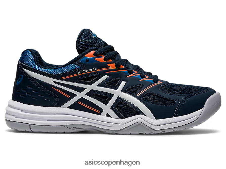 Asics upcourt 4 klasse skole fransk blå/hvid Z206F64425