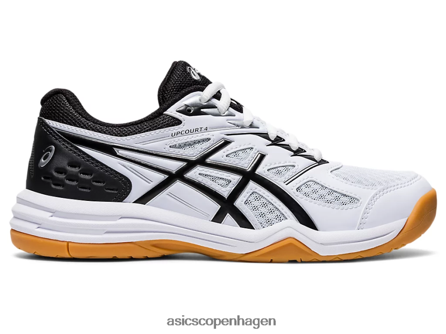 Asics upcourt 4 klasse skole hvid sort Z206F64558