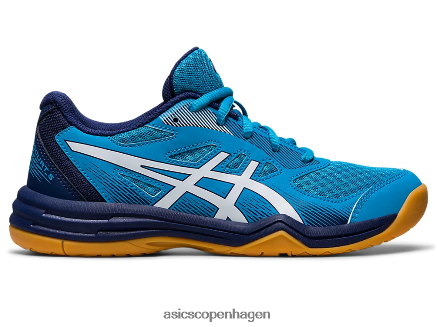 Asics upcourt 5 klasse skole ø blå/hvid Z206F64271