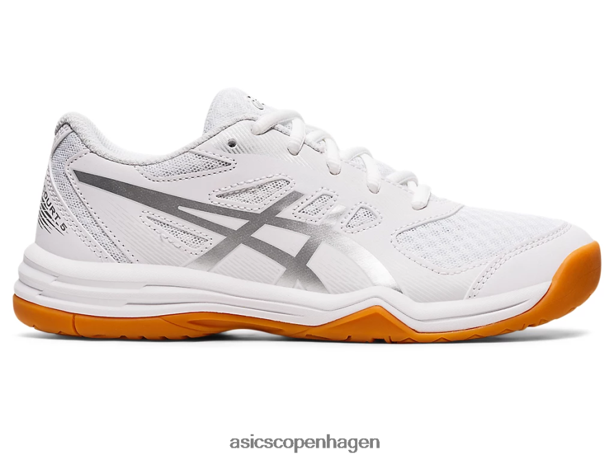 Asics upcourt 5 klasse skole hvid/ren sølv Z206F64388