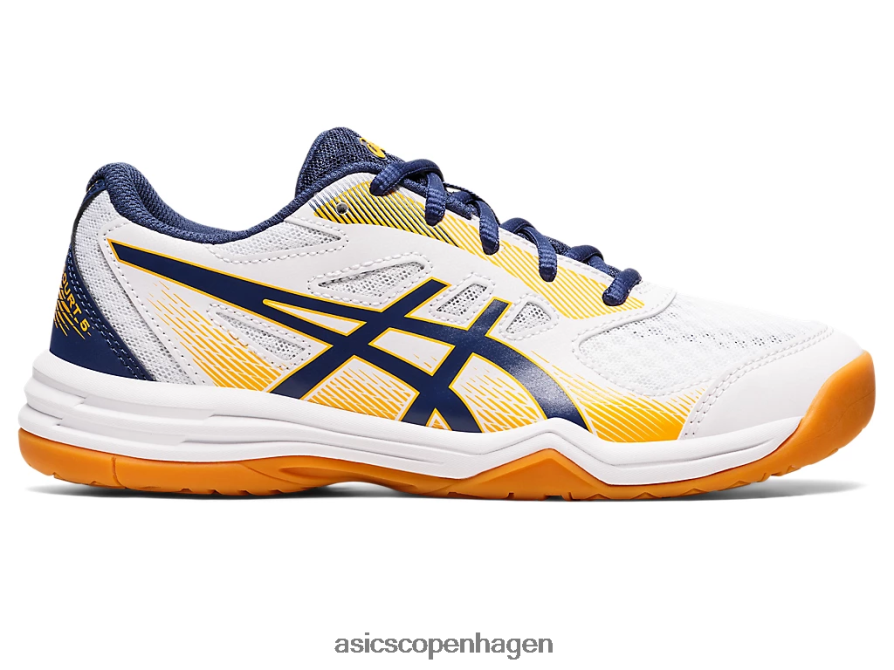 Asics upcourt 5 klasse skole hvidt/dybt hav Z206F64420