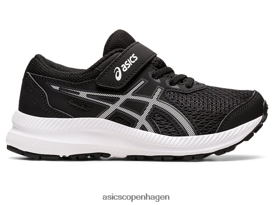 Asics kæmpe 8 førskole sort hvid Z206F64330