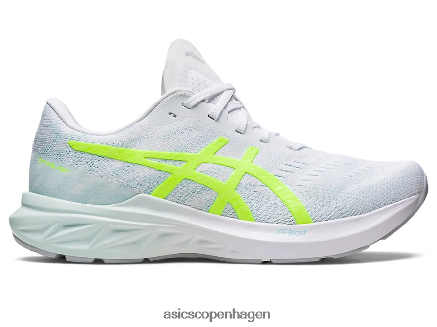 Asics dynablast 3 hvid/sikkerhedsgul Z206F62722