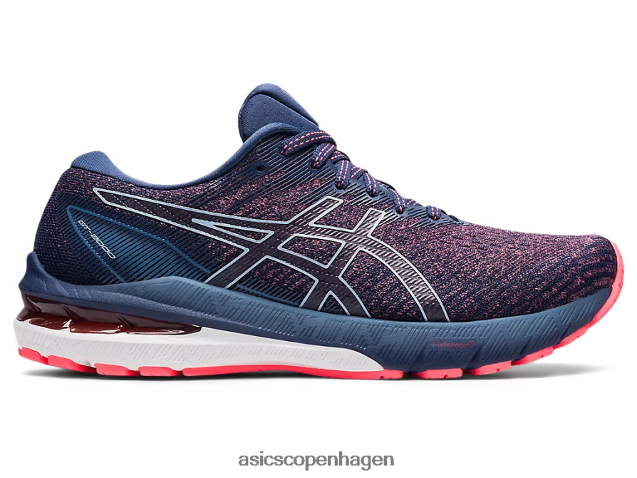 Asics gt-2000 10 flammende koral/tordenblå Z206F63691