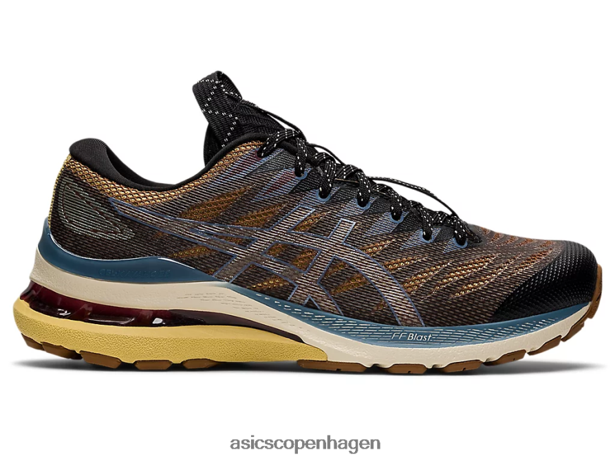 Asics fn3-s gel-kayano 28 antracit/antik guld Z206F63139
