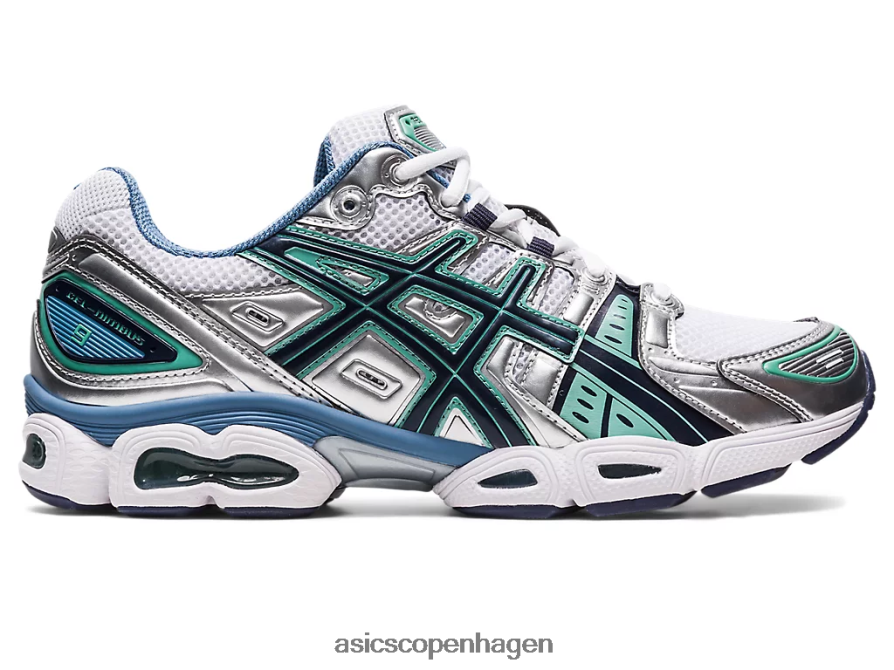Asics gel-nimbus 9 hvid/ren sølv Z206F6266