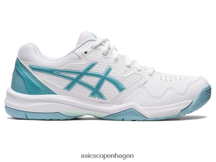 Asics gel-dedikeret 7 hvid/røgblå Z206F63181