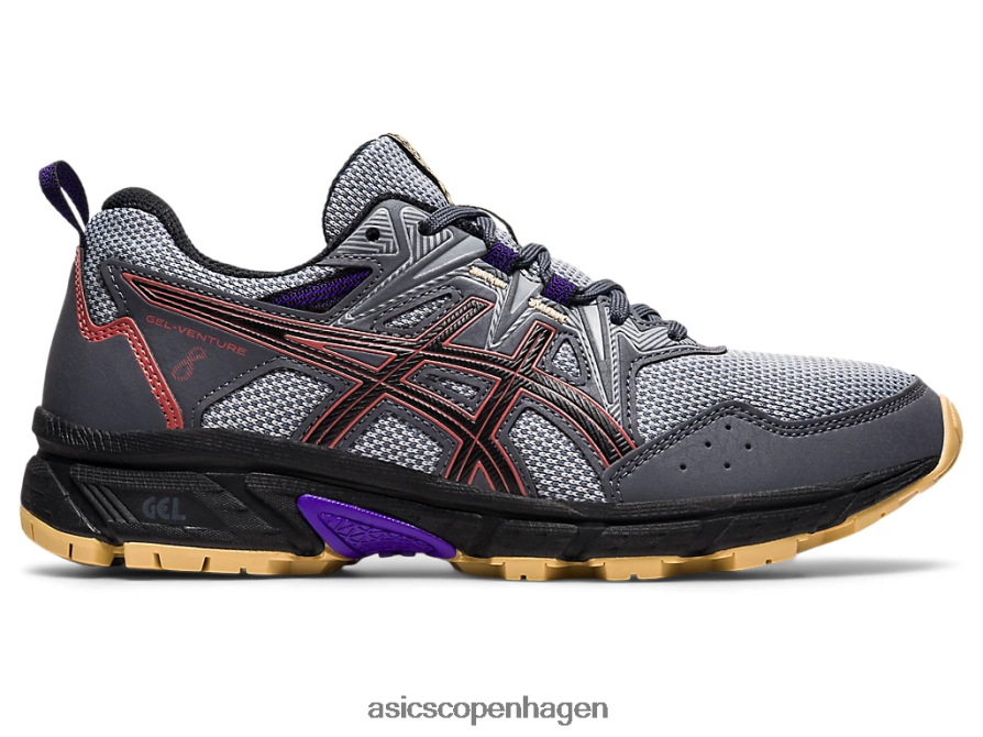 Asics gel-venture 8 bred bærer grå/rød mursten Z206F63938