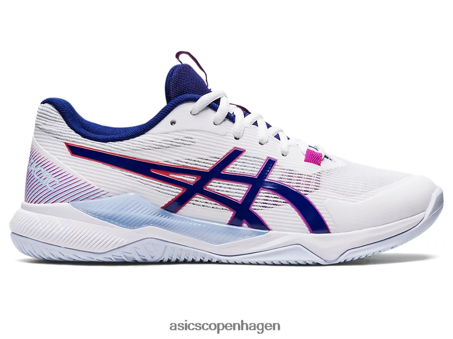 Asics gel-taktik hvid/dykke blå Z206F63093