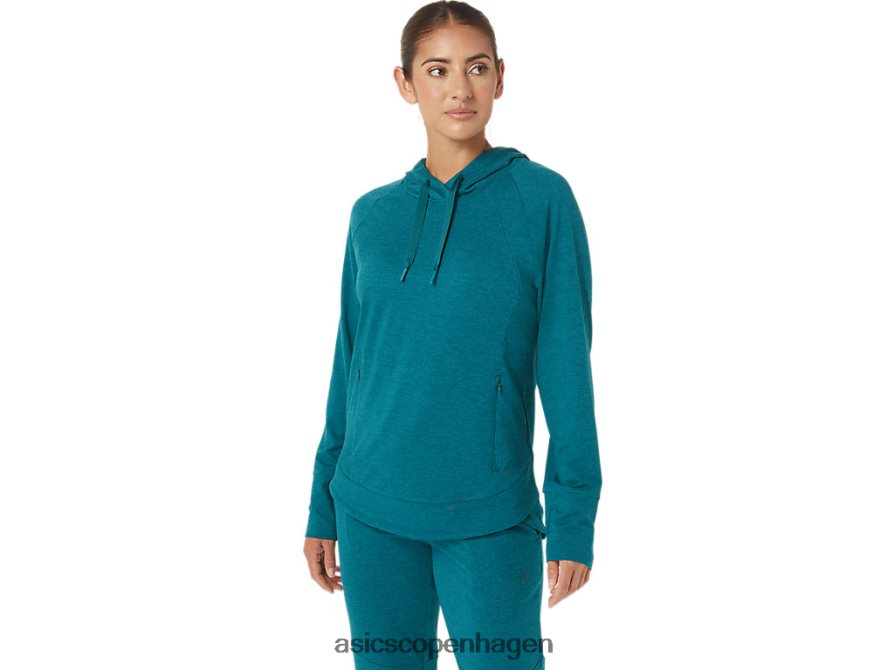 Asics tech pullover hættetrøje fløjlsfyr spacedye Z206F62820