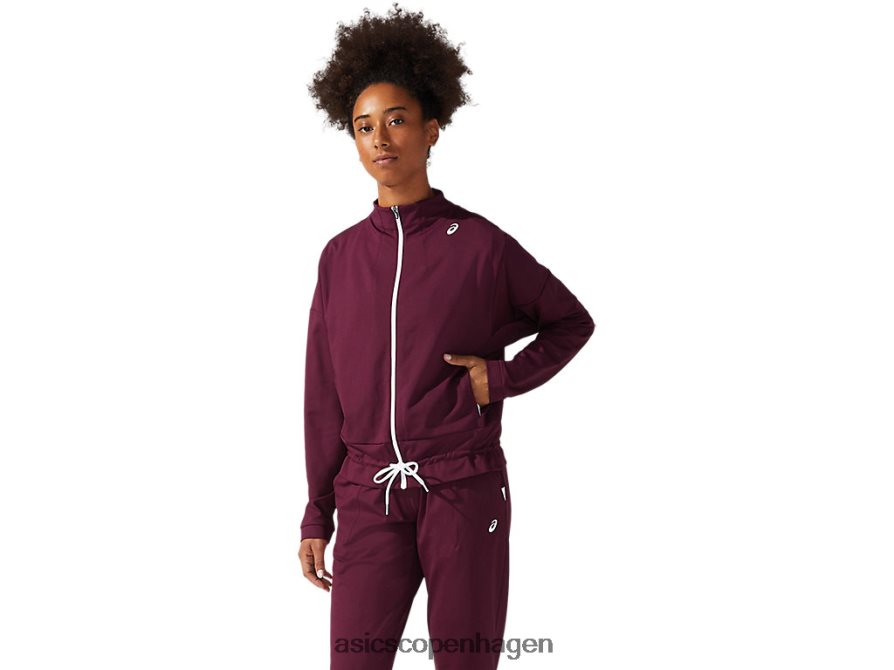 Asics tennis jakke dyb mars/strålende hvid Z206F63815