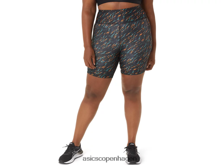 Asics pr lyte 5in run short med lommer natskygge/salvie print Z206F63301