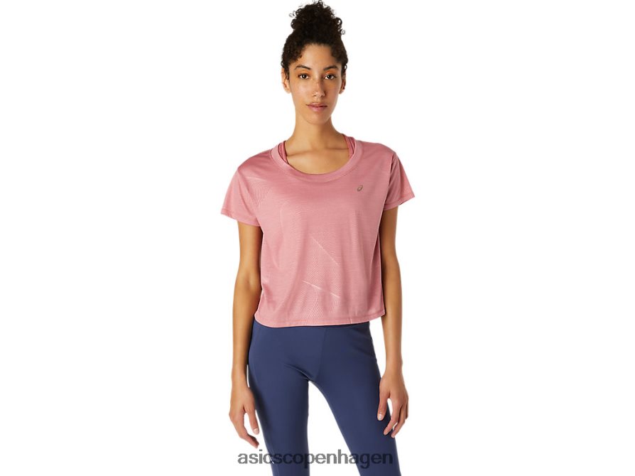 Asics Nagare kortærmet top røgfarvet rose Z206F63696