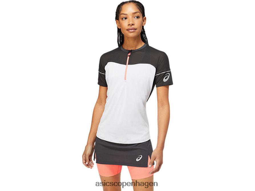 Asics fujitrail top grafitgrå/brillant hvid Z206F63854