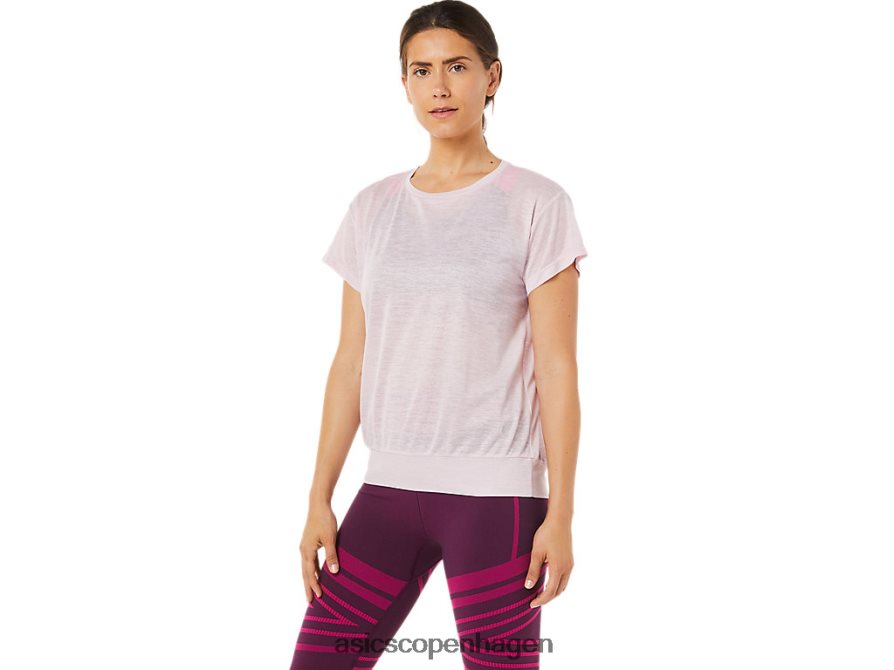 Asics kortærmet top med åben ryg steg knapt Z206F63383