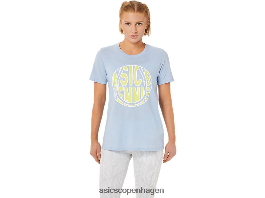 Asics ny stærk 92 grafisk t-shirt tåge/glødende gul Z206F63761