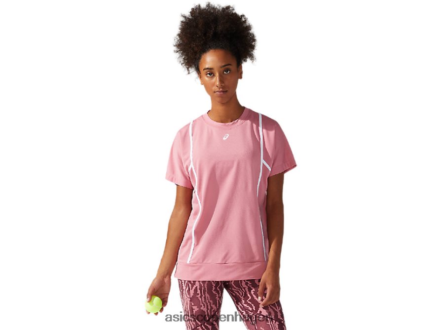 Asics ny stærk 92 kortærmet top smokey rose/brilliant white Z206F63817