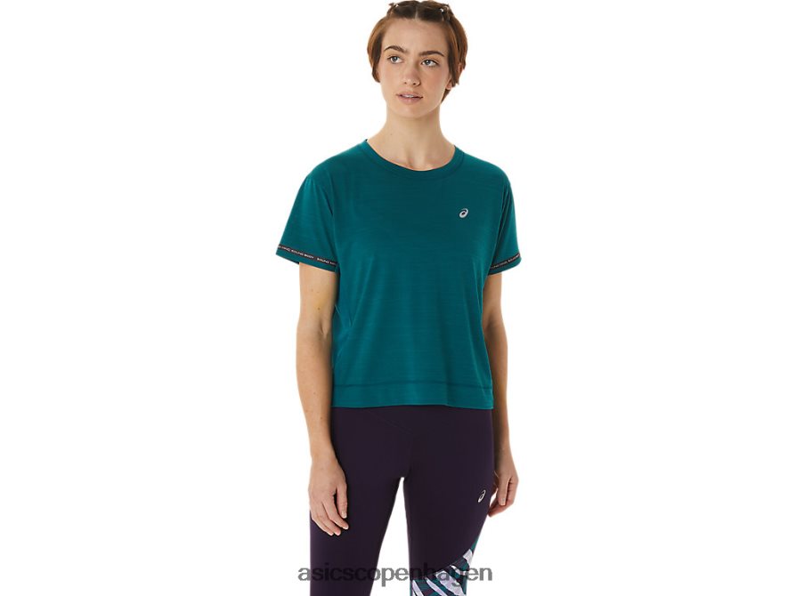 Asics race crop top fløjlsfyr Z206F63091
