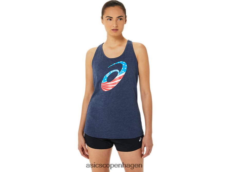 Asics spiral en stjerner og striber kortærmet ærtelyng Z206F63186