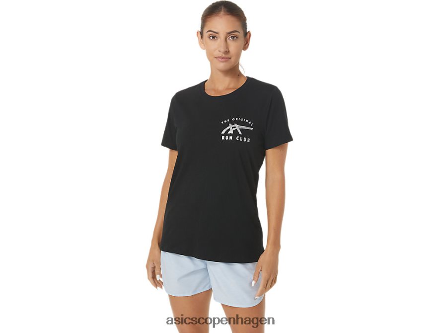 Asics w orc lysende lille logo ss besætning ydeevne sort Z206F62732